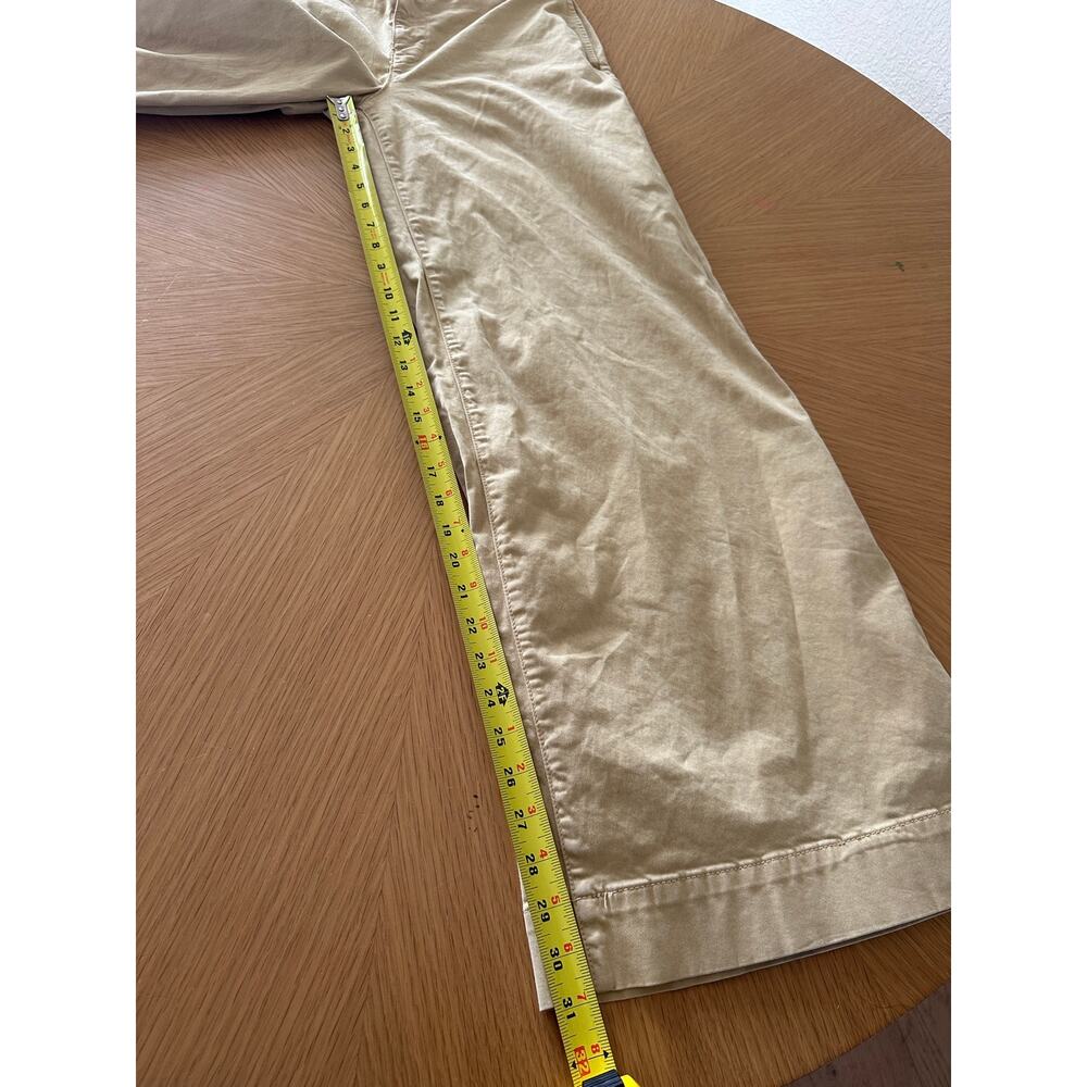 FRAME Wide Leg Tomboy Trousers | Washed Tan | Size 27 - Picture 9 of 10